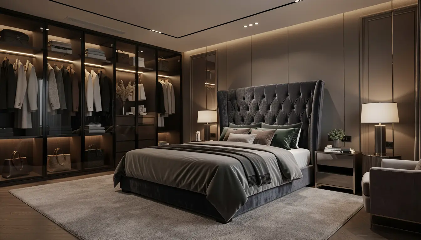 THE LUXE – Private Residence (Bangna) - Master Bedroom & Walk-in Closet 1