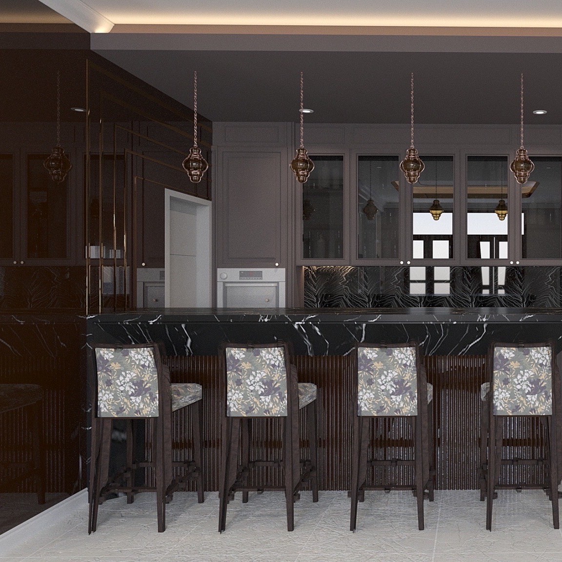 บ้านคุณสักชัย กัลปพฤกษ์ - แบบห้องนั้งเล่น 3 D (ส่วนกลาง) 11